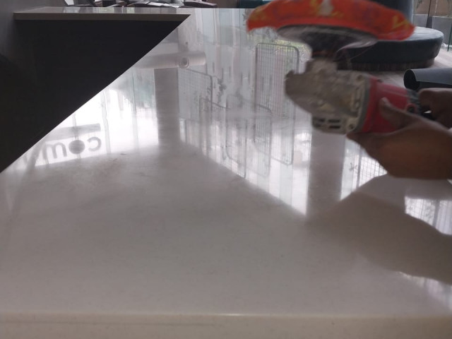 Corian Bank Counter Polishing in Delhi
