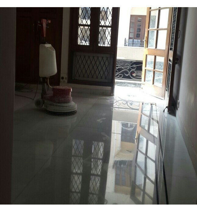 Marble Floor Polishing/Cleaning In AIIMS